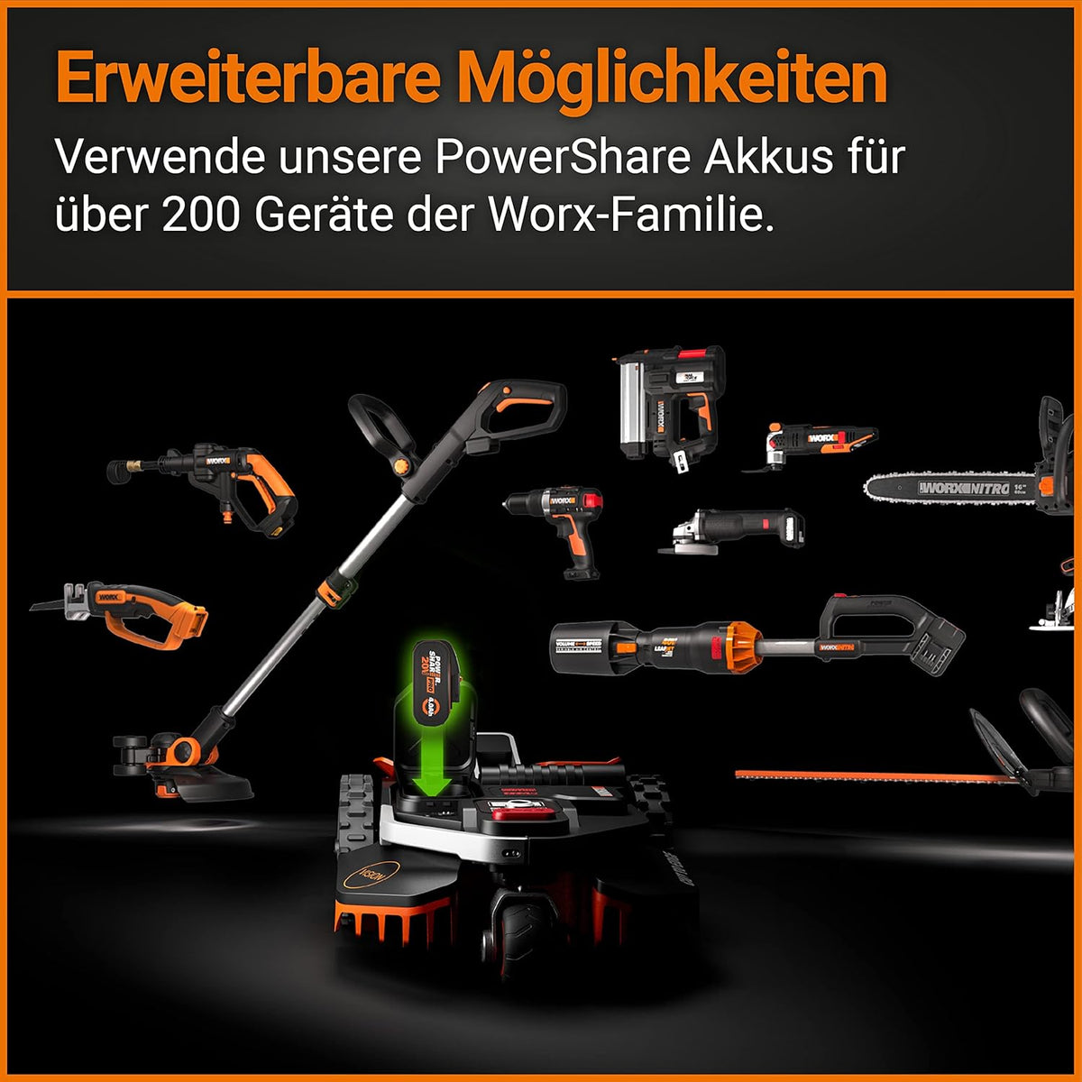 WORX Landroid Vision M600 Robotmaaier WR206E - voor tuinen tot 600m² - met WLAN & Bluetooth